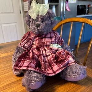 BEAR Essentials 15” Mohair Purple Teddy Bear "JORDAN” B091